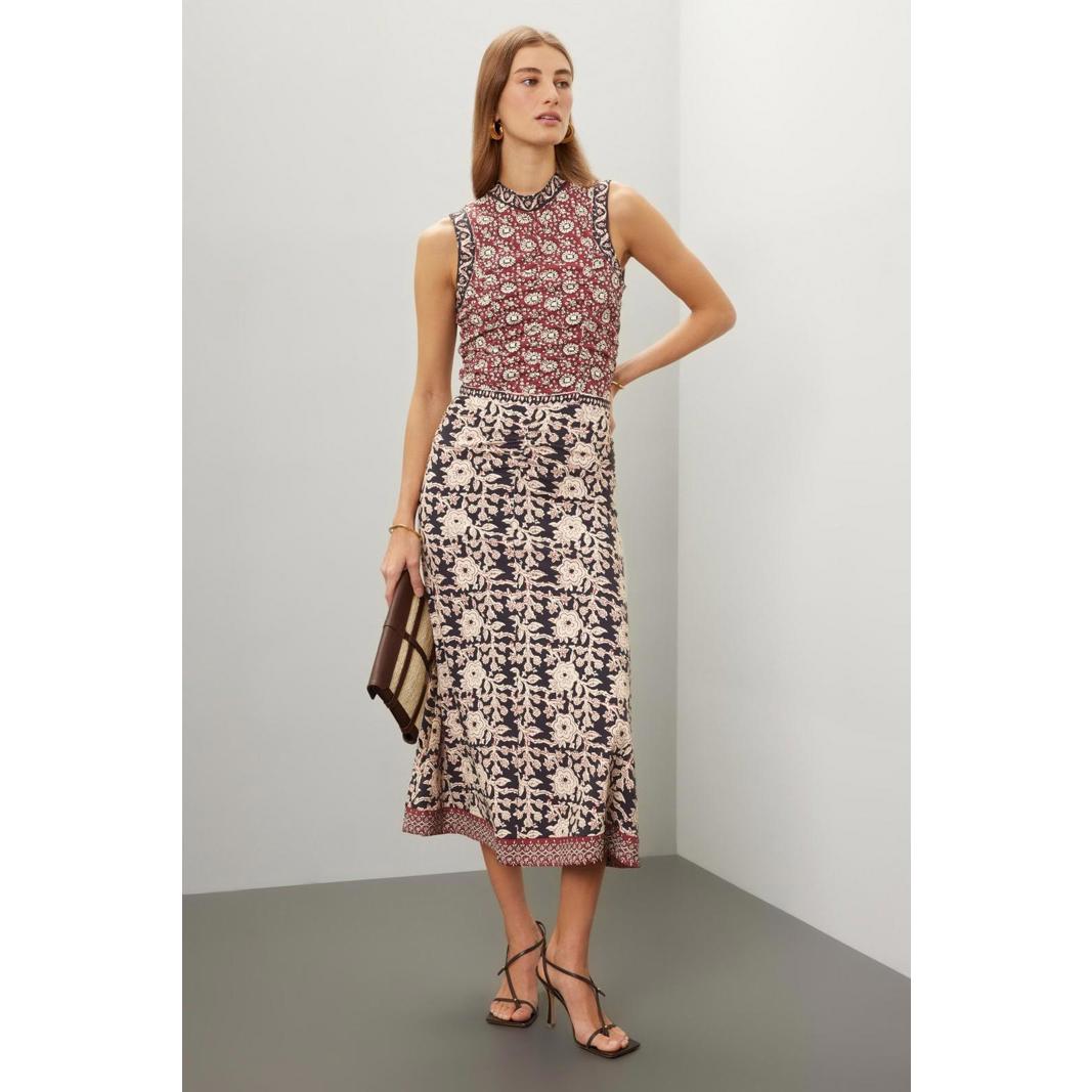 Sea New York Danae Print Sleeveless Dress Size Xl As Is (Stain & Fabric Snag)